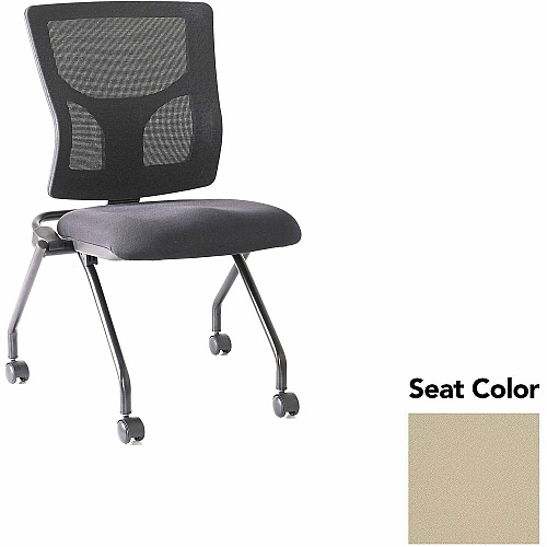 Lorell Conjure Mesh Training Chairs Forte Pumice Seat Color - Polyurethane Foam Seat Material - Mesh Back Material - 2 / Carton (LLR6202045)