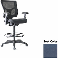 Lorell Conjure Office Stool Insight Periwinkle Blue Seat Color - Polyurethane Foam Seat Material - Mesh Back Material - Armrest - 1 Each (LLR6202101)