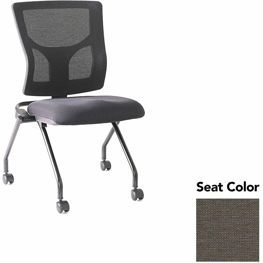 Lorell Conjure Mesh Training Chairs Shire Stonewall Seat Color - Polyurethane Foam Seat Material - Mesh Back Material - 2 / Carton (LLR6202086)
