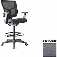 Lorell Conjure Office Stool Canyon Carbon Seat Color - Polyurethane Foam Seat Material - Mesh Back Material - Armrest - 1 Each (LLR62021101)