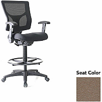 Lorell Conjure Office Stool Fuse Malted Seat Color - Polyurethane Foam Seat Material - Mesh Back Material - Armrest - 1 Each (LLR6202103)
