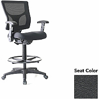 Lorell Conjure Office Stool Fuse Azurean Seat Color - Polyurethane Foam Seat Material - Mesh Back Material - Armrest - 1 Each (LLR6202146)