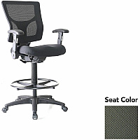 Lorell Conjure Office Stool Perfection Olive Green Seat Color - Polyurethane Foam Seat Material - Mesh Back Material - Armrest - 1 Each (LLR6202167)