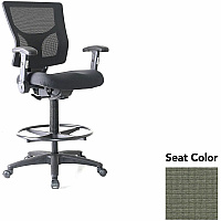 Lorell Conjure Office Stool Shire Sage Seat Color - Polyurethane Foam Seat Material - Mesh Back Material - Armrest - 1 Each (LLR6202185)
