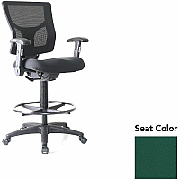 Lorell Conjure Office Stool Forte Chive Seat Color - Polyurethane Foam Seat Material - Mesh Back Material - Armrest - 1 Each (LLR6202142)