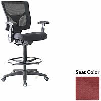 Lorell Conjure Office Stool Shire Tulip Seat Color - Polyurethane Foam Seat Material - Mesh Back Material - Armrest - 1 Each (LLR6202188)