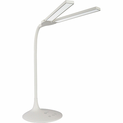 OttLite Wellness Series Pivot LED Desk Lamp 26" Height x 6.7" Width - LED Bulb - Adjustable Height, Flexible Neck, ClearSun LED, Dimmable, Touch Sensitive Control Panel, Color Changing Mode, Auto Shut-off - Desk Mountable - White - for Desk - 1 (CSN5908C)