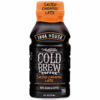 Java House Bottle Authentic Cold Brew Salted Caramel Latte Cold Brewed - 8 oz Per Bottle - Bottle - Salted Caramel Latte - 12 / Box (FA10L040)