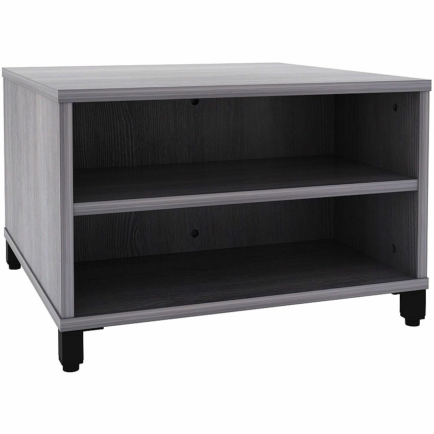 Lorell Reception Table Height Adjustable - 24" Table Top Width x 24" Table Top Depth - 20" Height - Reception, Storage - Weathered Charcoal, Laminated - Metal - 1 Each (69203)