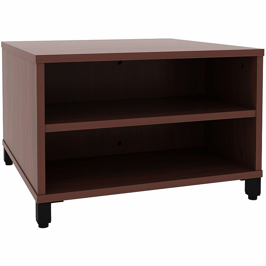 Lorell Reception Table Height Adjustable - 24" Table Top Width x 24" Table Top Depth - 20" Height - Reception, Storage - Mahogany, Laminated - Metal - 1 Each (69200)