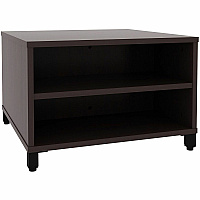 Lorell Reception Table Height Adjustable - 24" Table Top Width x 24" Table Top Depth - 20" Height - Reception, Storage - Espresso, Laminated - Metal - 1 Each (69204)