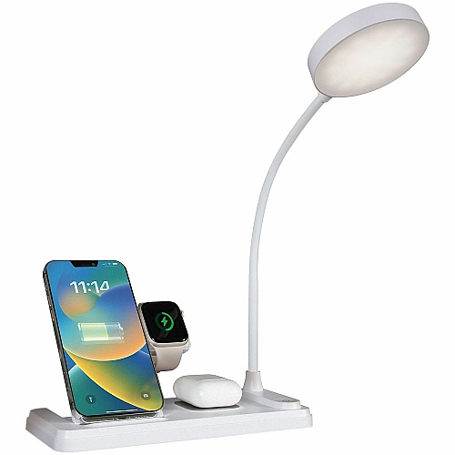OttLite LED Desk Light with Multi Charging Station (VW2009)