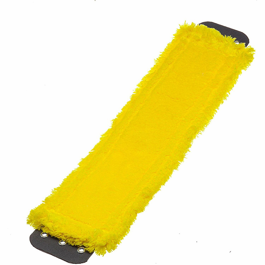 Unger SmartColor Micro Mop 16" Length - Anti-bacterial, Heavy Duty, Durable, Reusable, Washable - MicroFiber - Yellow - 1 Each (MM40Y)