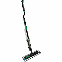 Unger Excella Floor Cleaning Straight Kit MicroFiber Head - Non-slip, Lightweight - Black, Green, Gray - 1 / Carton (EFKT1)