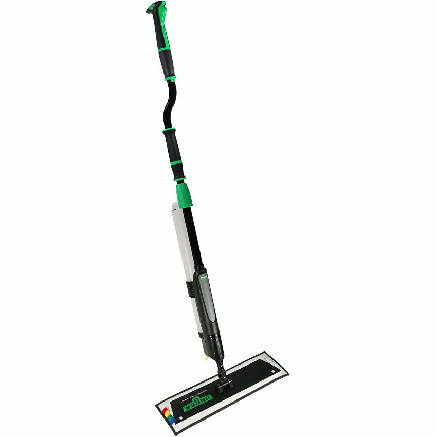 Unger Excella Floor Cleaning Straight Kit MicroFiber Head - Non-slip, Lightweight - Black, Green, Gray - 1 / Carton (EFKT1)