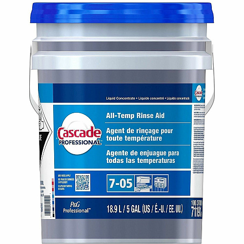 Cascade Professional Dishwasher Rinse Aid For Multipurpose - Concentrate - Liquid - 639.1 fl oz (20 quart) - 1 / Unit (71191)