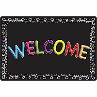 Ashley Smart Poly Original Fun Welcome Mat Classroom, Student, Floor - 15.50