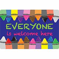 Ashley Smart Poly Original Fun Welcome Mat Classroom, Floor, Student - 15.50