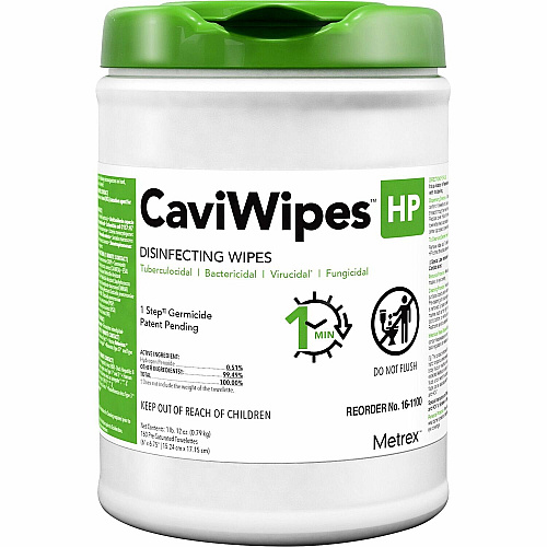 Metrex Caviwipes HP Wipe - Disinfectant - White - 160 Each (ACHP078100)