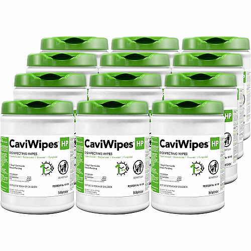Metrex Caviwipes HP Wipe - Disinfectant - White - 160/Pouch - 12 / Carton (ACHP078100CT)