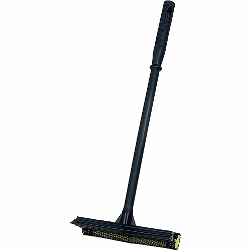 Genuine Joe Window Cleaner/Squeegee Tool 20" Polypropylene Handle8" Width - Handle, Soft Rubber, Comfort Grip - Black, Yellow - 1Each (74580)