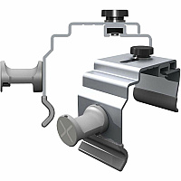 Ghent X-Hangers Mounting Hanger for Whiteboard - Gray Vinyl - 4 /Pair - 1 Each (NEX014XHS)