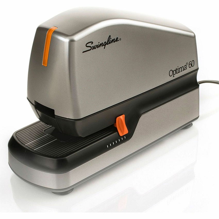Swingline Optima 60 Electric Stapler Staples Upto 60 Sheet - Silver - 1 Each (48210A)