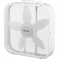 ESM Box Floor Fan 3 Speed - White (KM60048WH)