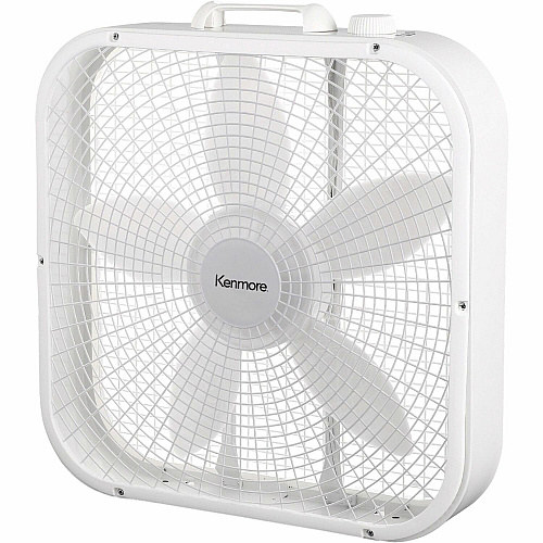 ESM Box Floor Fan 3 Speed - White (KM60048WH)