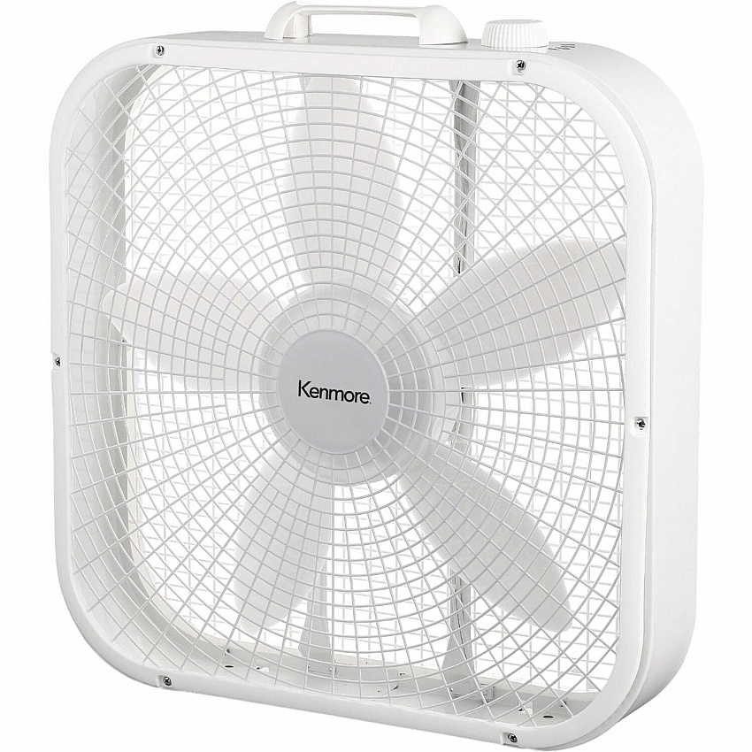 ESM Box Floor Fan 3 Speed - White (KM60048WH)
