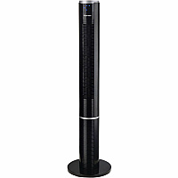 ESM Bladeless Tower Fan 3 Speed - Bladeless, Oscillating, Timer, Energy Efficient - Black (KM60018BK)