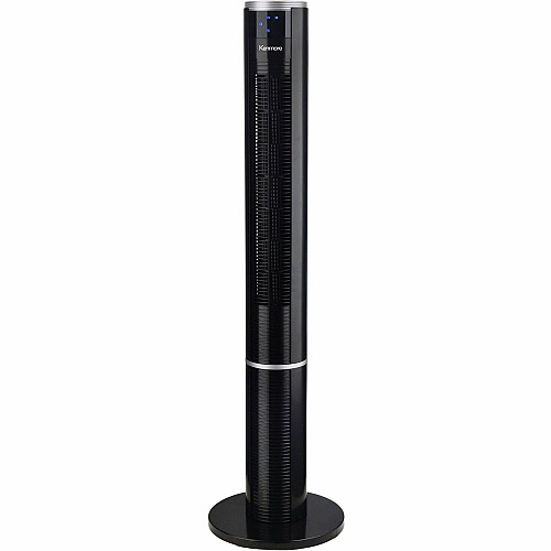 ESM Bladeless Tower Fan 3 Speed - Bladeless, Oscillating, Timer, Energy Efficient - Black (KM60018BK)