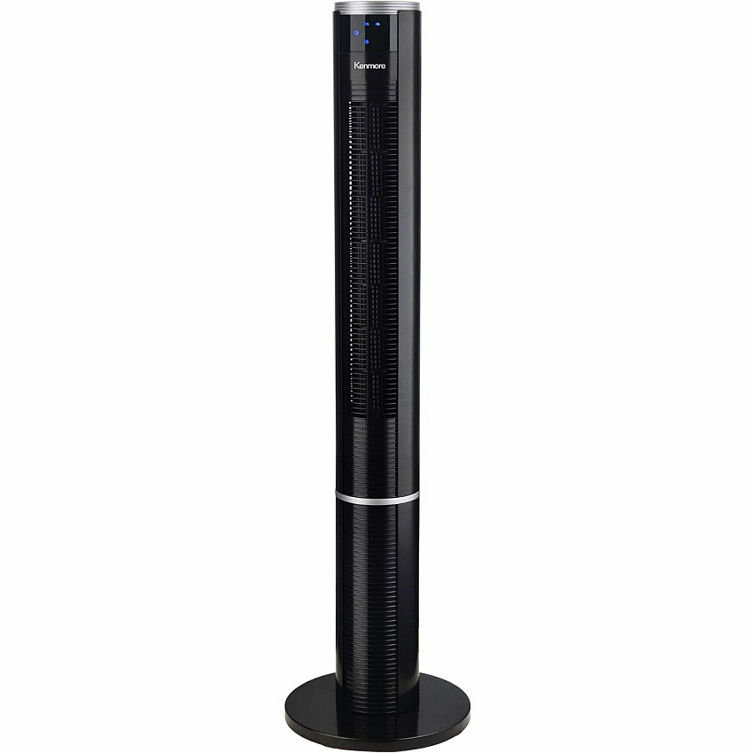 ESM Bladeless Tower Fan 3 Speed - Bladeless, Oscillating, Timer, Energy Efficient - Black (KM60018BK)