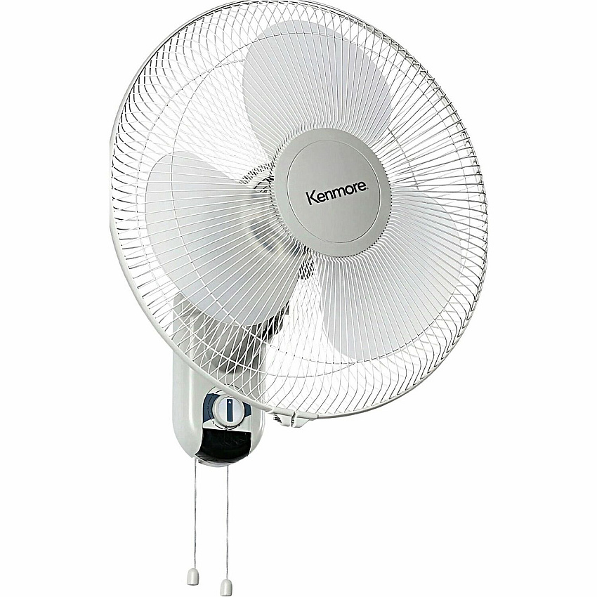 ESM 16" Wall Fan 3 Speed - Oscillating, Adjustable - White (KM60050WH)