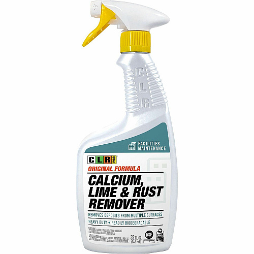 CLR Pro Calcium, Lime & Rust Remover For Multipurpose - Spray - 32 fl oz (1 quart) - Bleach-free, Phosphate-free, Ammonia-free - White - 1 Bottle (FMCLR326P)