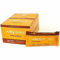 Why Bars Superfood Protein Snack Bars Gluten-free, Dairy-free, Soy-free, Non-GMO, Individually Wrapped - Choco Peanut - 2.04 oz - 12 / Pack (WB2)