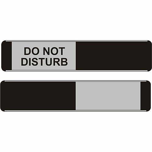 Stewart Superior Indication Sign Print/Message "Do Not Disturb" - 10" Width x 2" Height - Door - Aluminum, Polyvinyl Chloride (PVC) - 1 Each (BA104)