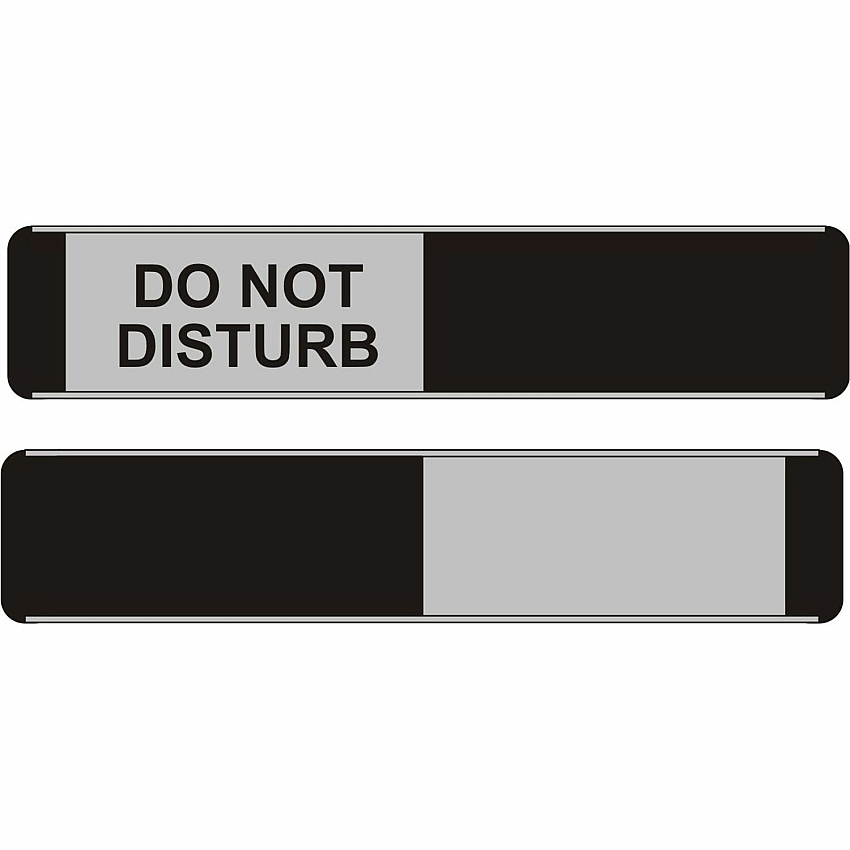 Stewart Superior Indication Sign Print/Message "Do Not Disturb" - 10" Width x 2" Height - Door - Aluminum, Polyvinyl Chloride (PVC) - 1 Each (BA104)