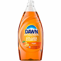 Dawn Antibacterial Dish Soap For Dish - 30.8 fl oz (1 quart) - Citrus Scent - Residue-free, Streak-free, Anti-bacterial - Orange - 1 Each (17121)