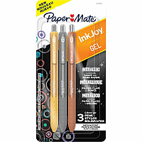 Paper Mate InkJoy Gel Pens 0.8 mm Medium Pen Point - Assorted Ink - Gel-based - Assorted Barrel - 3 / Pack (2173763)