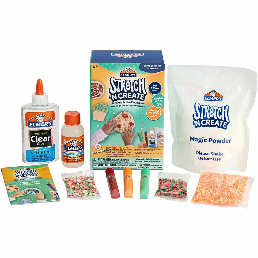 Elmer's Stretch 'N Create Dough Kit Shaping, Art, Craft, Decoration - 9 Piece(s) - Snack Shack - 1 Box (2204745)