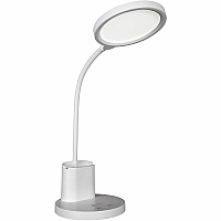 OttLite Rechargeable LED Lamp w/Phone Holder LED Bulb - Rechargeable Battery, USB Charging, Flexible Neck, ClearSun LED, Adjustable Height, Adjustable Angle - Desk Mountable - White - for Desk, Dining Room, Craft Area, Work Area - 1 Each (CSR1600CSHPR)