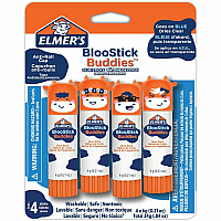 Elmer's Disappearing Color School Glue Sticks 0.21 oz - Blue - 4 / Pack (2213740)