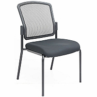 Lorell Mesh Back Guest Chair Mesh Back Material - Black Frame Color - Steel Frame Material - Black - 1 Each (23102)