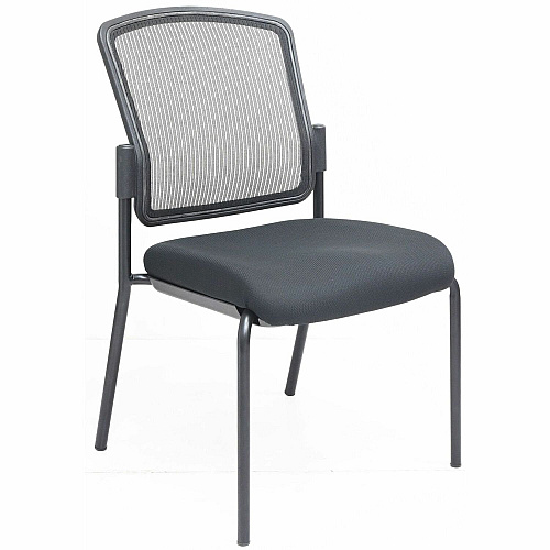 Lorell Mesh Back Guest Chair Mesh Back Material - Black Frame Color - Steel Frame Material - Black - 1 Each (23102)