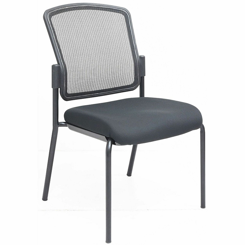 Lorell Mesh Back Guest Chair Mesh Back Material - Black Frame Color - Steel Frame Material - Black - 1 Each (23102)
