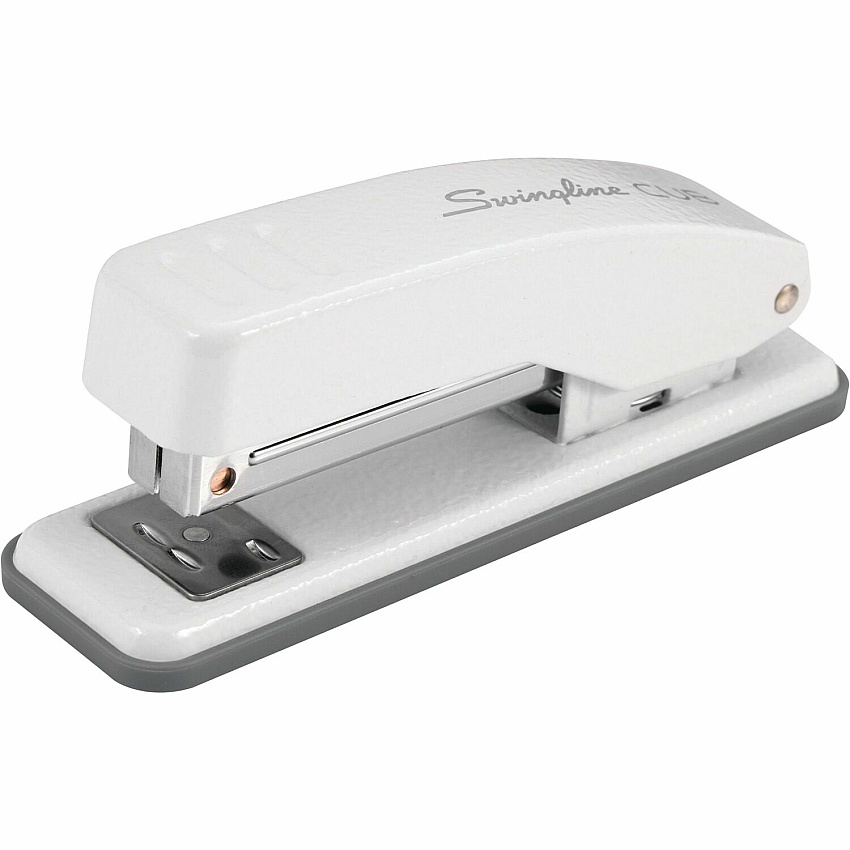 Swingline Cub Compact Stapler Staples Upto 20 Sheet - Holds Upto 105 Staple - Half Strip - Electric Artic White - Metal - 1 Each (1067)