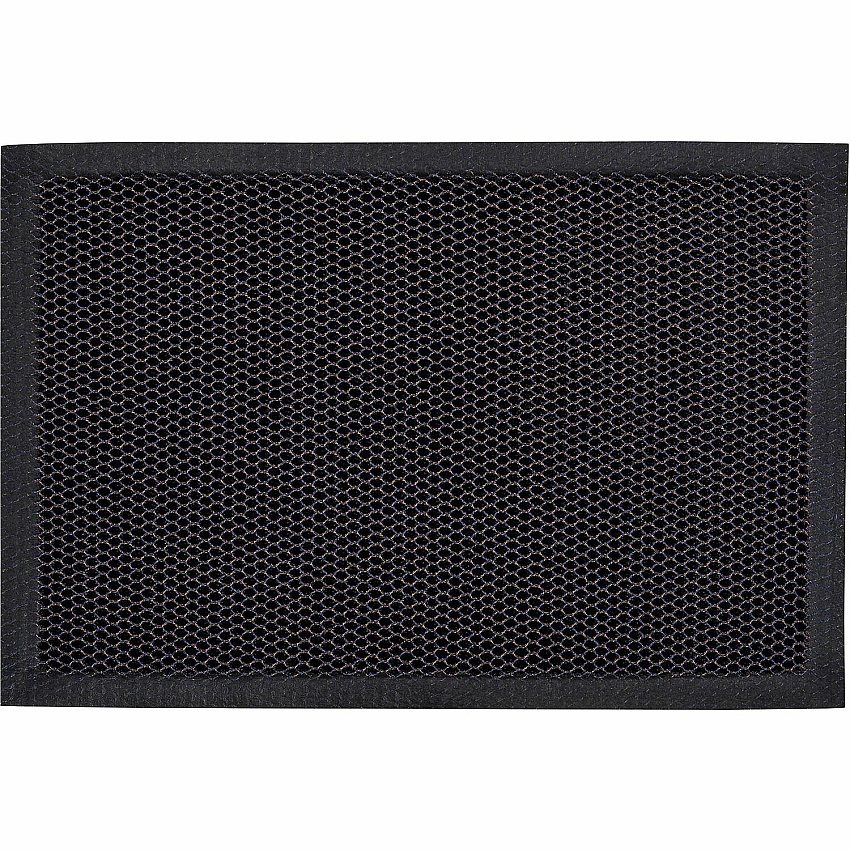 Doortex Meshmat Entrance Mat Entrance, Indoor, Home, Business, Office, Floor - 47" Length x 31" Width x 0.800" Thickness - Rectangular - Mesh - Vinyl - Metallic Blue, Orange - TAA Compliant (NREMFLYV0019)