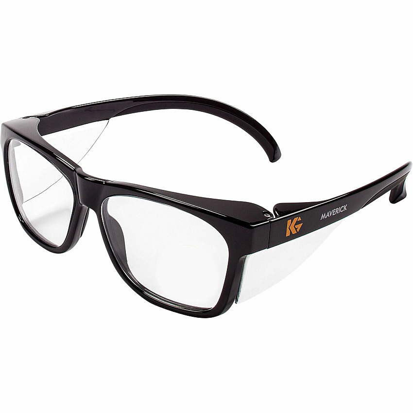 Ansell Healthcare Products Recommended for: Construction - Universal - Eye, UVA, UVB, UVC, Fog Protection - Polycarbonate - Clear Lens - Black Frame - Anti-fog, Durable, Lightweight, Comfortable, Wraparound Frame, Anti-scratch, Impact Resistant  (49309BX)