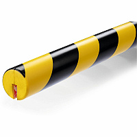 DURABLE Edge Protection Profile E8R - 5 PK Adhesive Mount for Basement, Indoor, Storage Trolley, Manufacturing, Warehouse, Shelf, Garage, Staircase - Polyurethane Foam, Plastic - 5 / Pack (1126130)